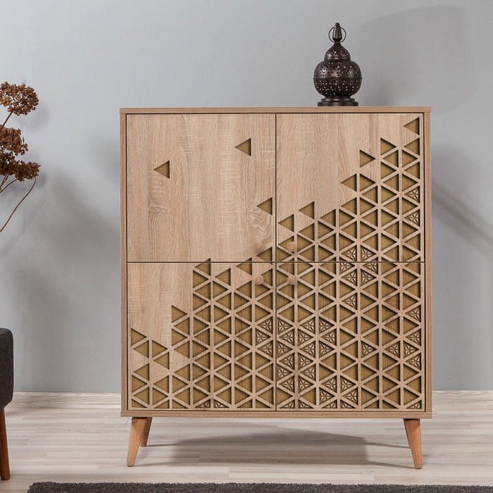 Hanah Home Multilux-120 Armario Multiusos Roble Sonoma